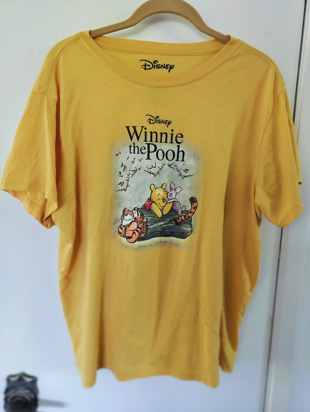 Disney Winnie the Pooh Graphic T-Shirt Yellow XXL